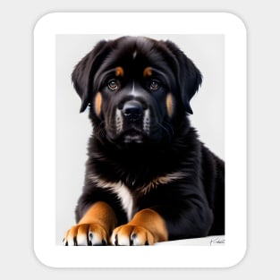 Tibetan Mastiff Puppy 04 Sticker